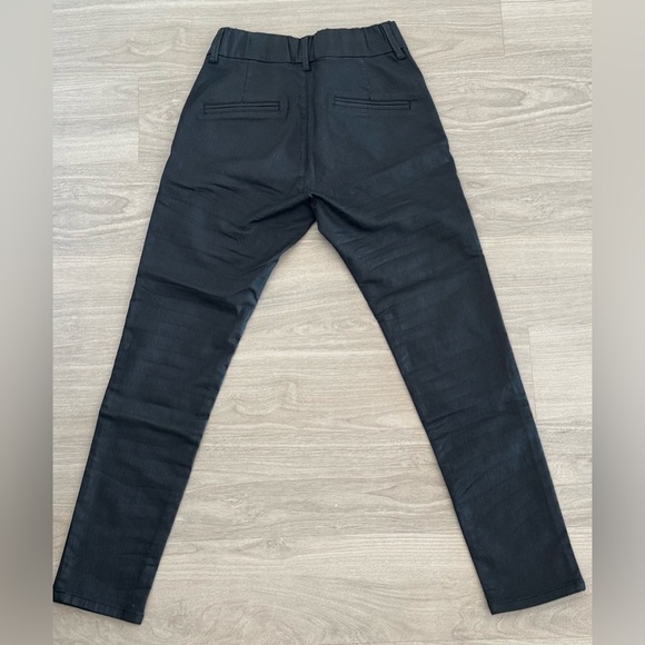 Black Skinny Pants with Subtle Stripe Finish 🖤 - Picture 3 of 4